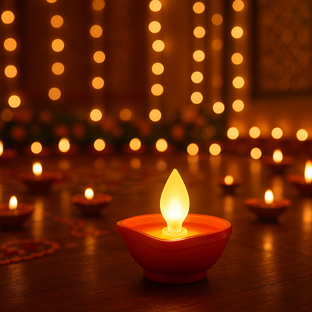 FetchLite™ – Smart Water Sensor Diya for Effortless Pooja Decor