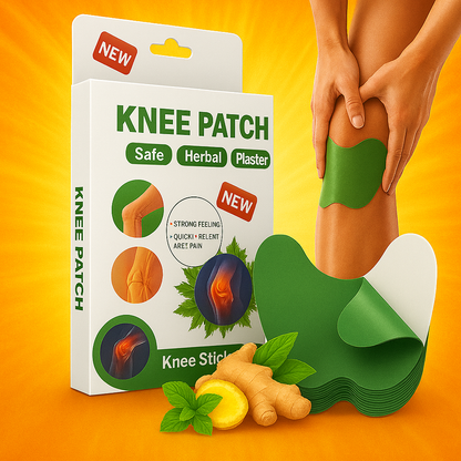 FetchPatch™ Knee Relief Patches | Fast Herbal Comfort | 1 Pack (10 Patches)