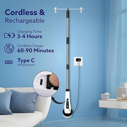 FetchHub™ | 9-in-1 CleanMaster Powerful Cordless Electric Scrubber | Adjustable Handle | Waterproof