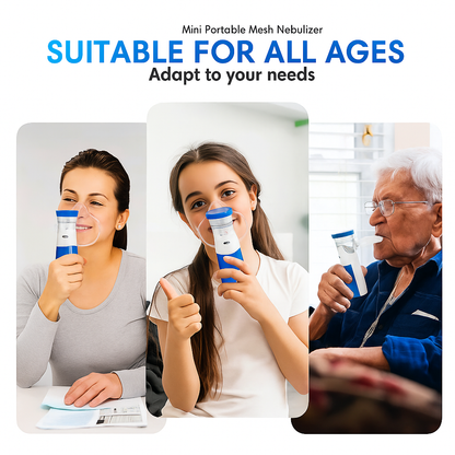 BreatheEase™ - Instant Breathing Relief | Silent & Portable Mesh Nebulizer