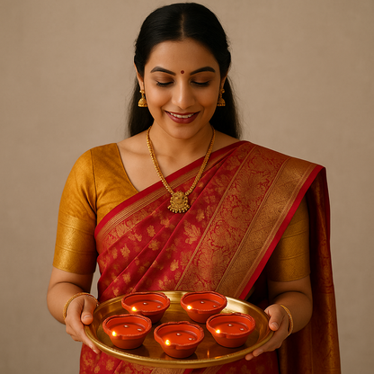FetchLite™ – Smart Water Sensor Diya for Effortless Pooja Decor