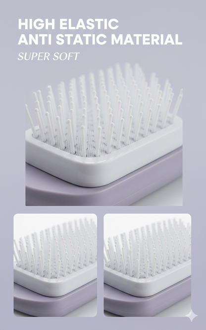 FetchHub™ | 4-in-1 Self-Cleaning Hairbrush for Smooth, Frizz-Free Hair